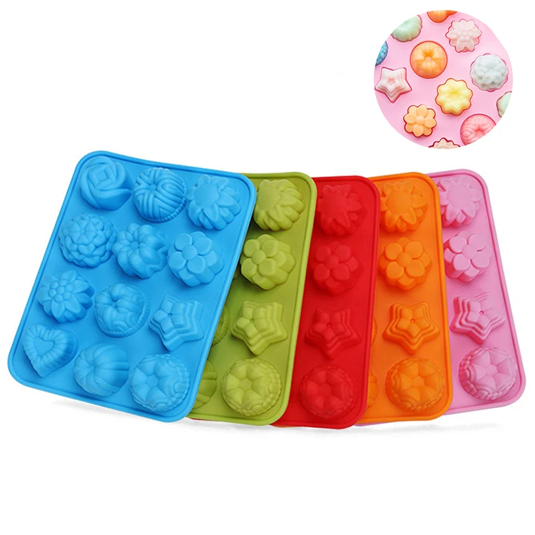 Лидер продаж Amazon, новейшие стильные инструменты для выпечки, Интернет-магазин Amazon, оптовая продажа, форма для шоколадного торта из пищевого силикона с цветами