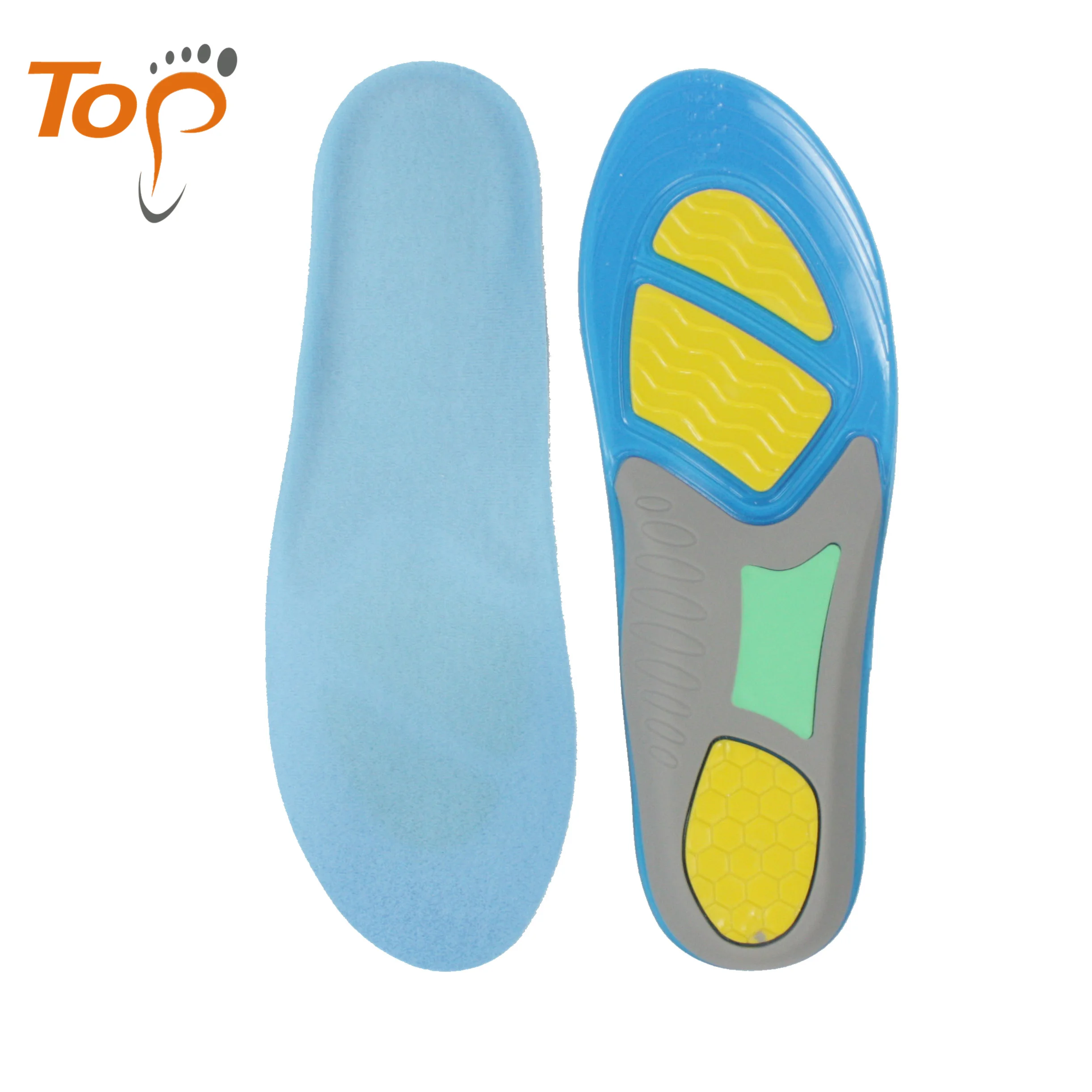 Running sports soft and comfortable shock-absorbing non-slip breathable TPE gel insole