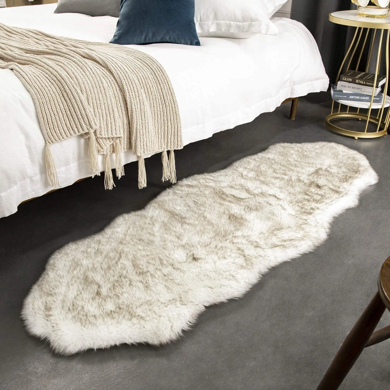 Artificial Fur Rug For Sofa Living Room Plush Area Rug Fluffy Rabbit Fur Carpets