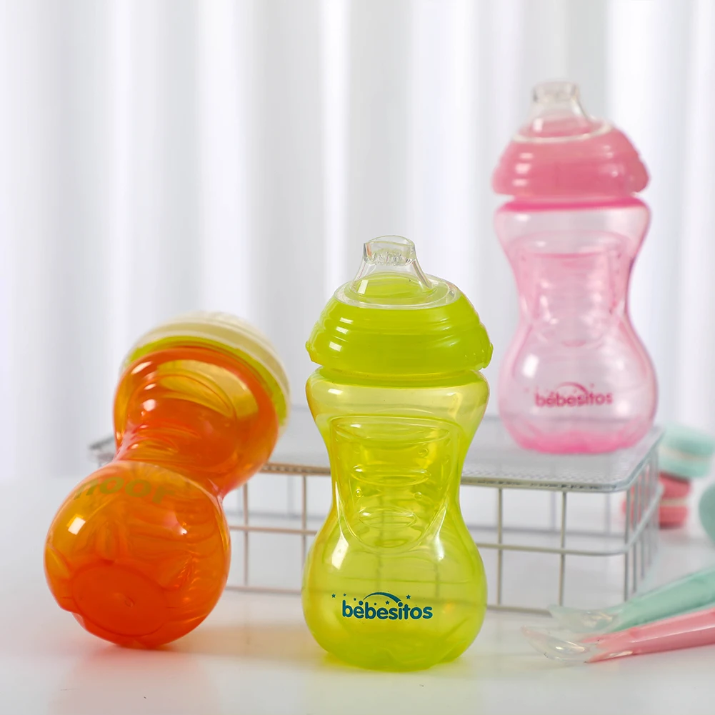 Wholesale Outdoor Transparent Baby Water Bottle Portable Leak-Proof Children Water Cup
