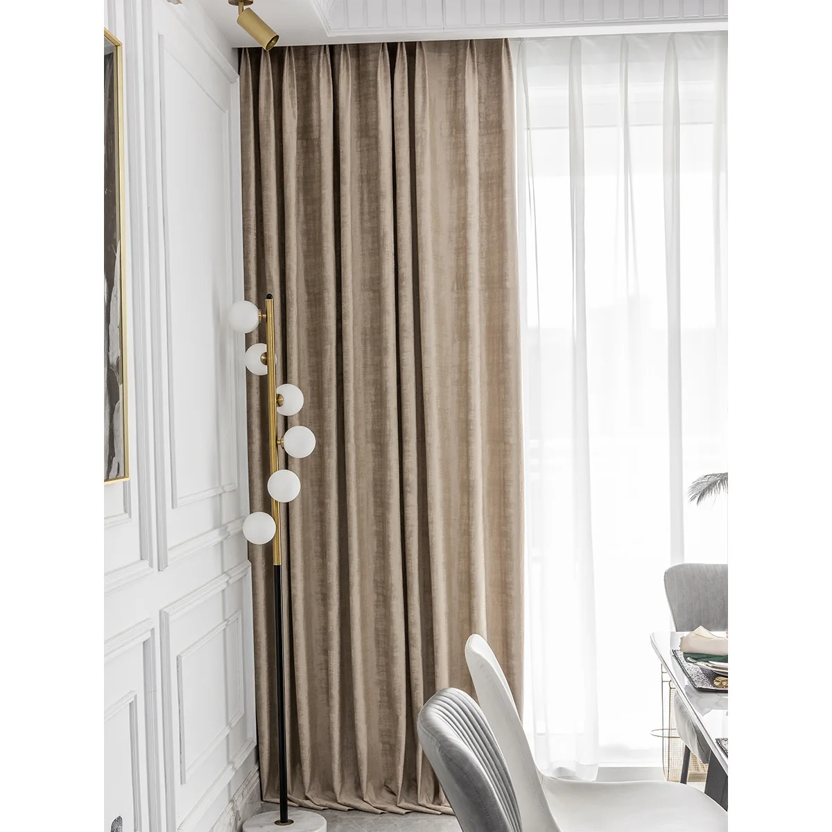 Best Price Polyester Luxury Shinny Bronzed Velvet Curtain Fabric For Living Room