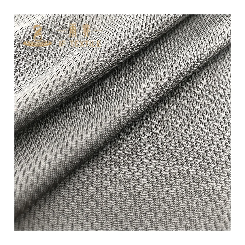 
100% polyester moisture wick quick dry polyester bied eye mesh sportswear t-shirt coolmax fabric 