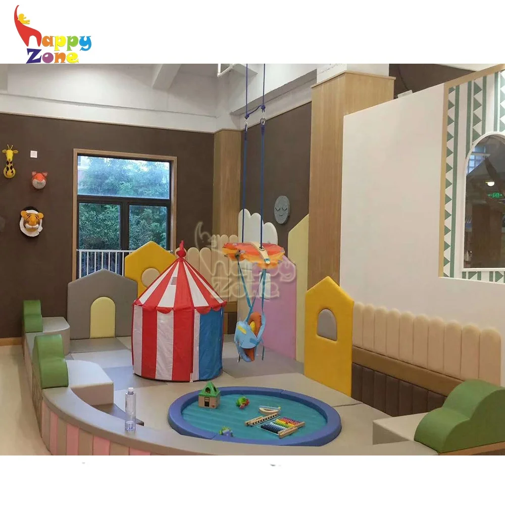 high-end customs Indoor playground in playgrounds slide tree house for commercial play center with go-karting slide