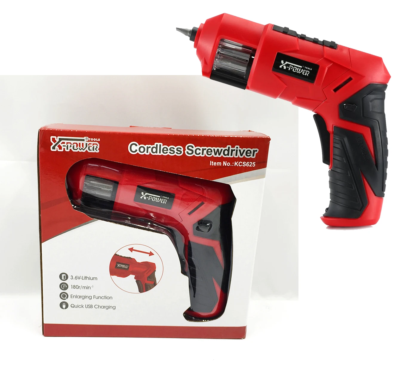 X-POWER KCS625-Z6B 3 6 V литиевая батарея аккумуляторная отвертка револьвер Бит держатель Передний Задний Переключатель оптовая продажа Электроинструмент