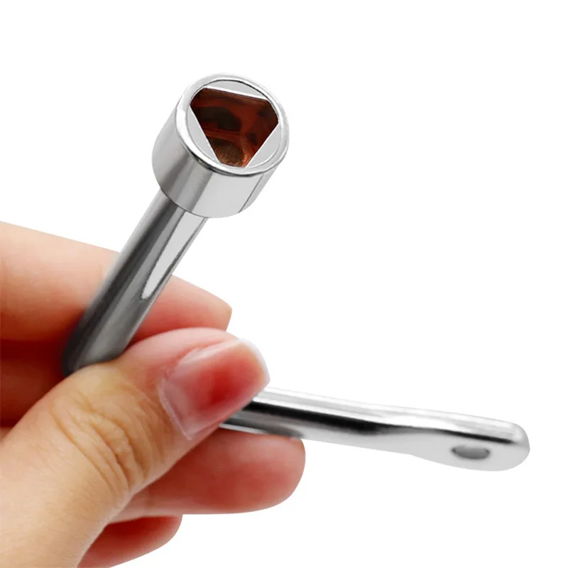 Internal triangle elevator key electric control cabinet elevator water meter valve key universal wrench