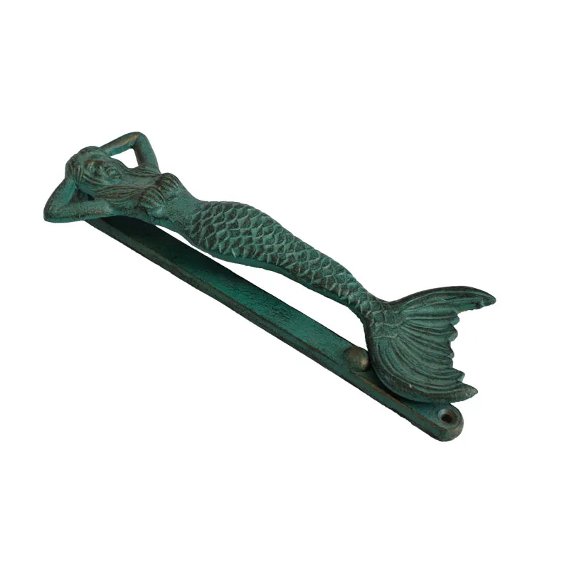 European metal crafts collection cast iron  mermaid door knocker high quality best sell antique brass