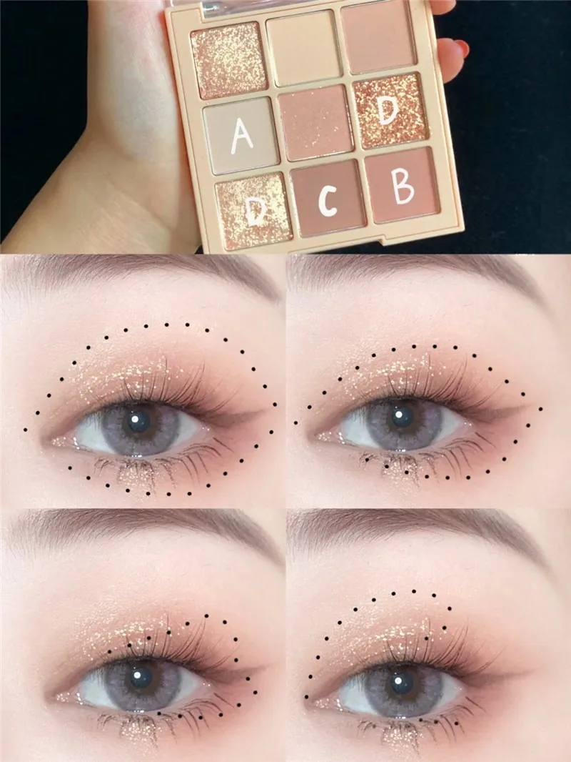 Custom Trending Makeup Natural Matte Shimmer Private Label Nude Eye Shadow Powder Palette