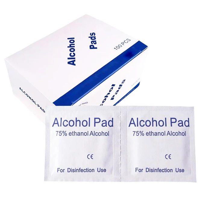 Medical Alcohol Pad 70% Isopropyl alcohol prep pads 6x6cm Alcohol Swab