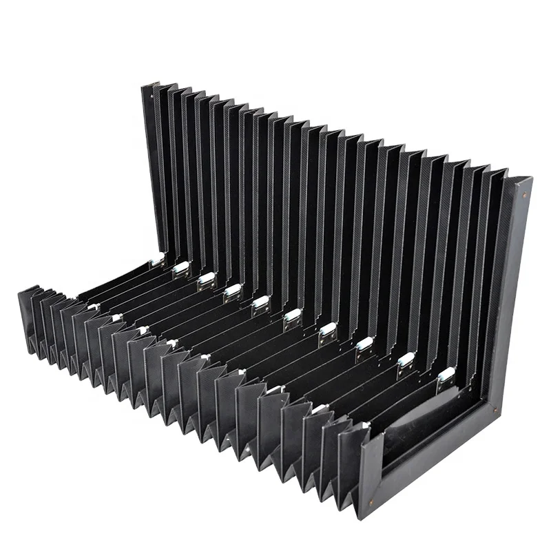 cnc linear guide rail flexible accordion bellow cover protect machine