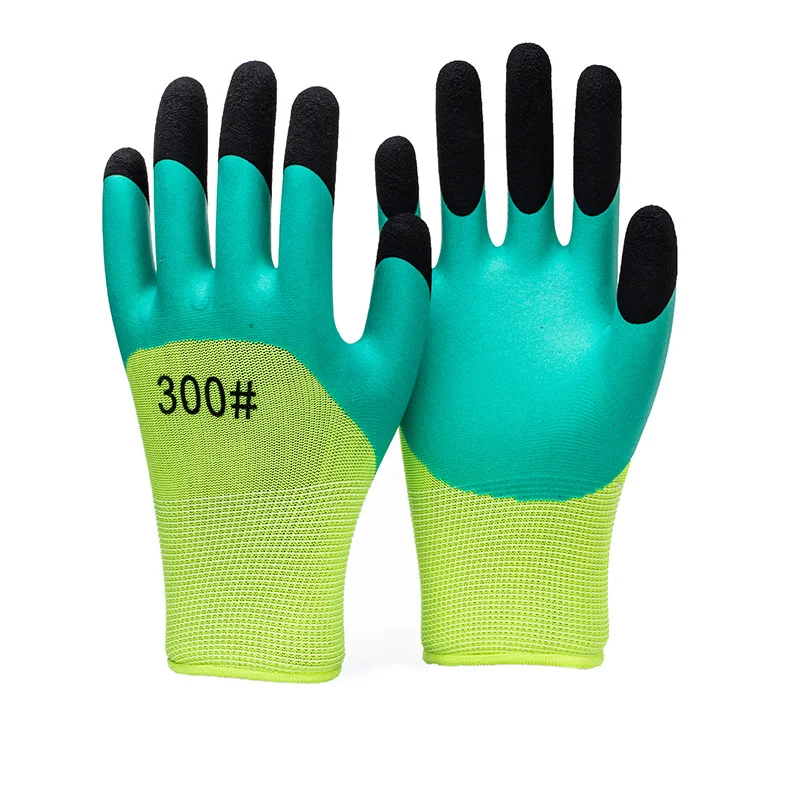 Construction Wholesale safety gloves Industrial Hand Gloves Latex Foam Coated Gloves for garden