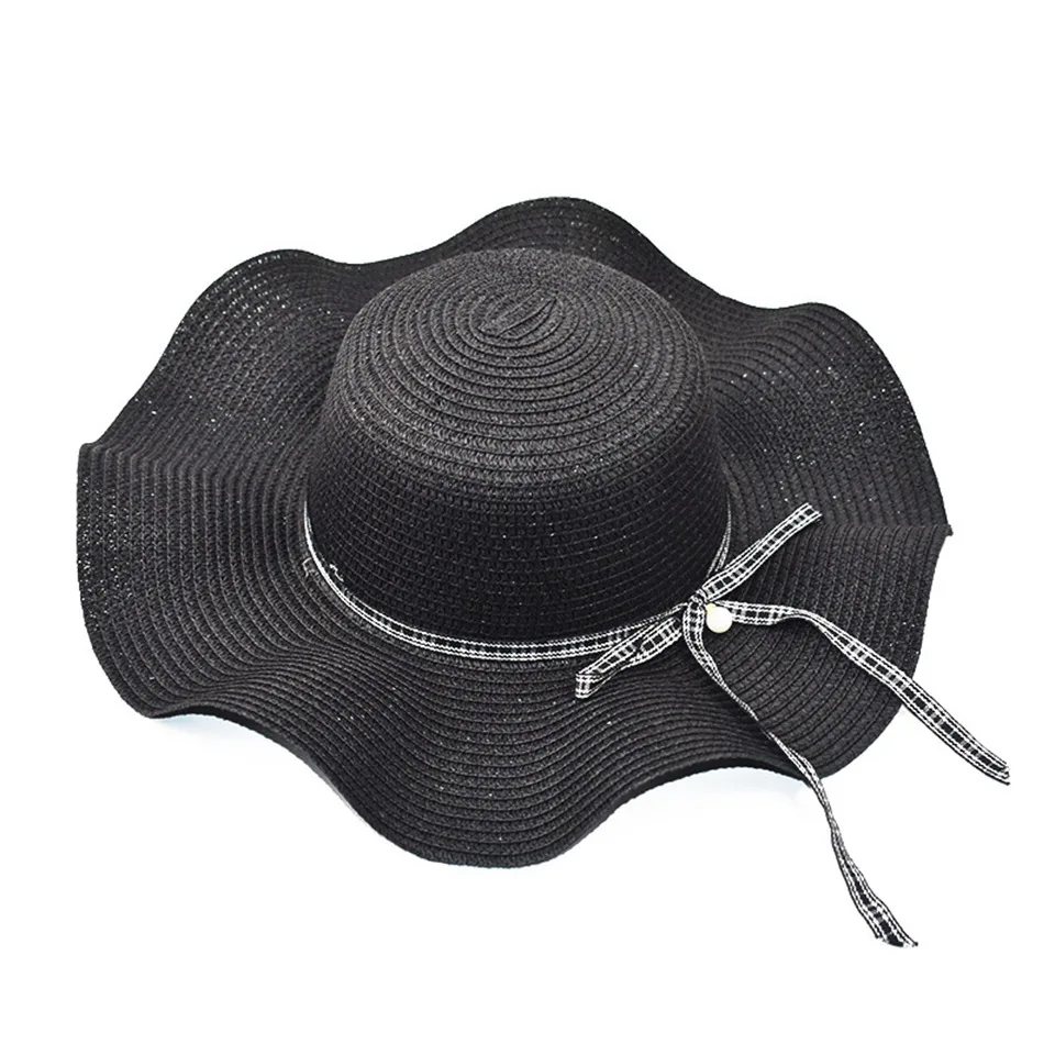 Hot Selling Korean Wave Big Edge Sequin Designer Summer straw Hat