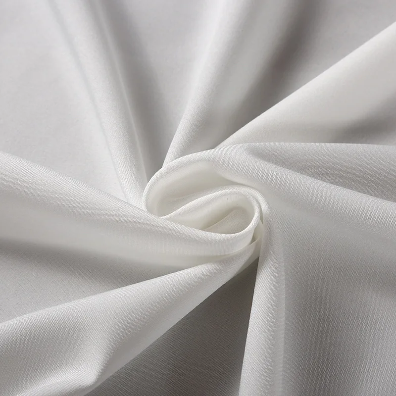 Custom plain polyester spandex fabric 4 way stretch lining fabric spandex fabric for dress