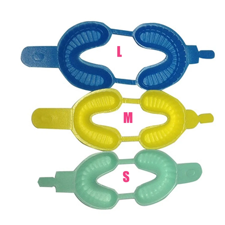 Стоматологический одноразовый лоток, фтористовые пенопластовые оттискные лотки, стоматологический инструмент, стоматологические материалы, 3 размера