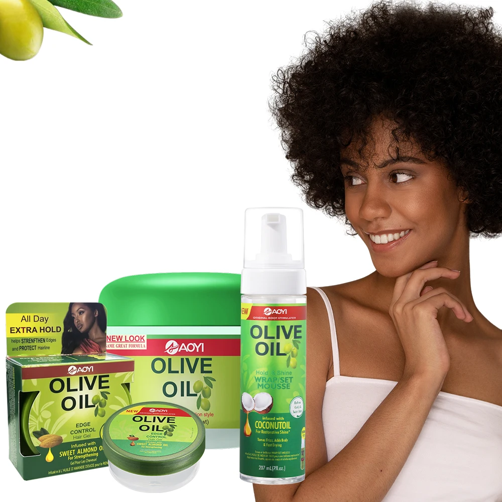 OEM Braid Gel  Edge Control Wax Curly 4C Hair Mousse Hairstyle Install Kit