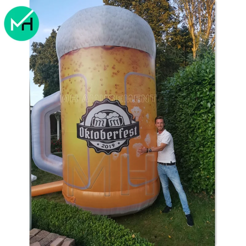 Hot sale customized Inflatable beer glass model for advertising promotion