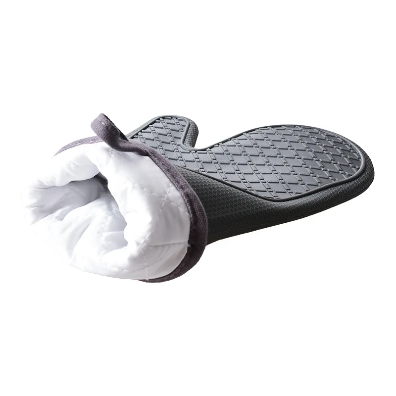 Long Sleeves Thick Silicone Heat Resistant Pot Holder Microwave Mitts  oven silicone baking gloves