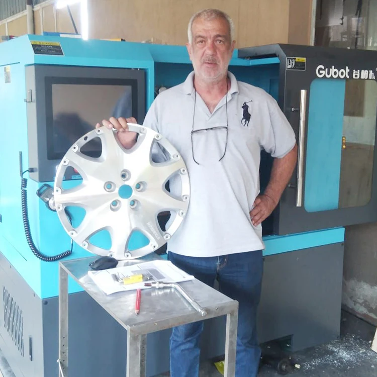 Rim repair workshop china factory lathe machine lathe new car rims alloy wheel with cue repair lathe