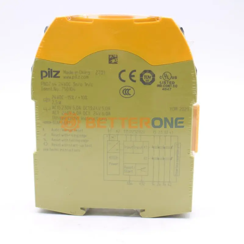 Relay Module 750104 PNOZ s4 24VDC 3 n/o 1 n/c Original New Safety Relay Module Industrial Part Safety Relay PNOZS4 750104