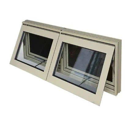 
Aluminum Frame Awing Bathroom WIndows Tempered Glass Window Top Hung Windows for apartment 