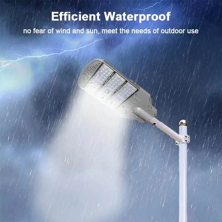 Outdoor Foldable Wireless Ip66 Waterproof Die Aluminum Poles Lighting Modern 300w 400w 500w 600w LED Capacitor Streets Light