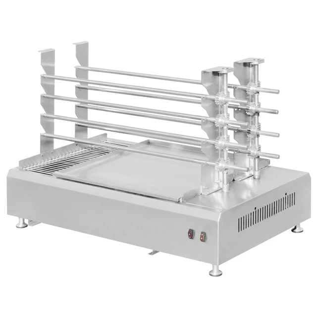 Factory Price Traditional Charcoal Barbecue & Rotisserie Motor Kebab Skewer Cyprus Bbq Grill