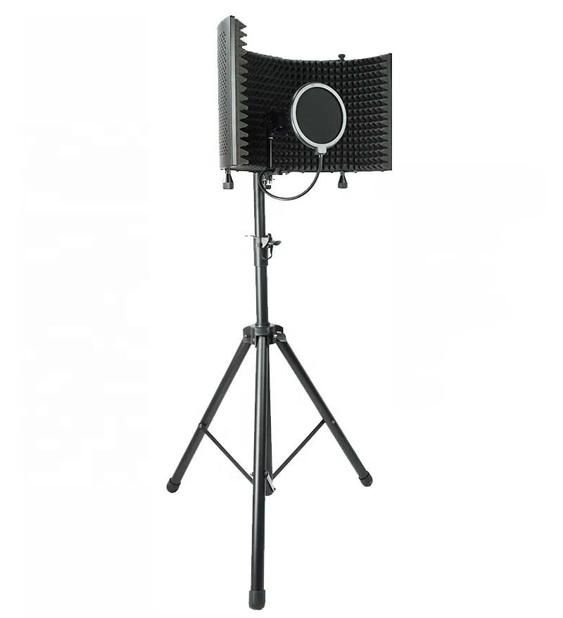 Записывающий микрофон, фильтр для отражения/микрофон, Портативная звуковая камера/Студийный микрофон, Звукоизоляционный щит