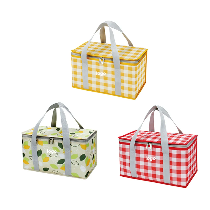 Large Capacity Outdoor Picnic Cooler Bag Camping Travel Basket Portable Bento Thermal Insulated Bag