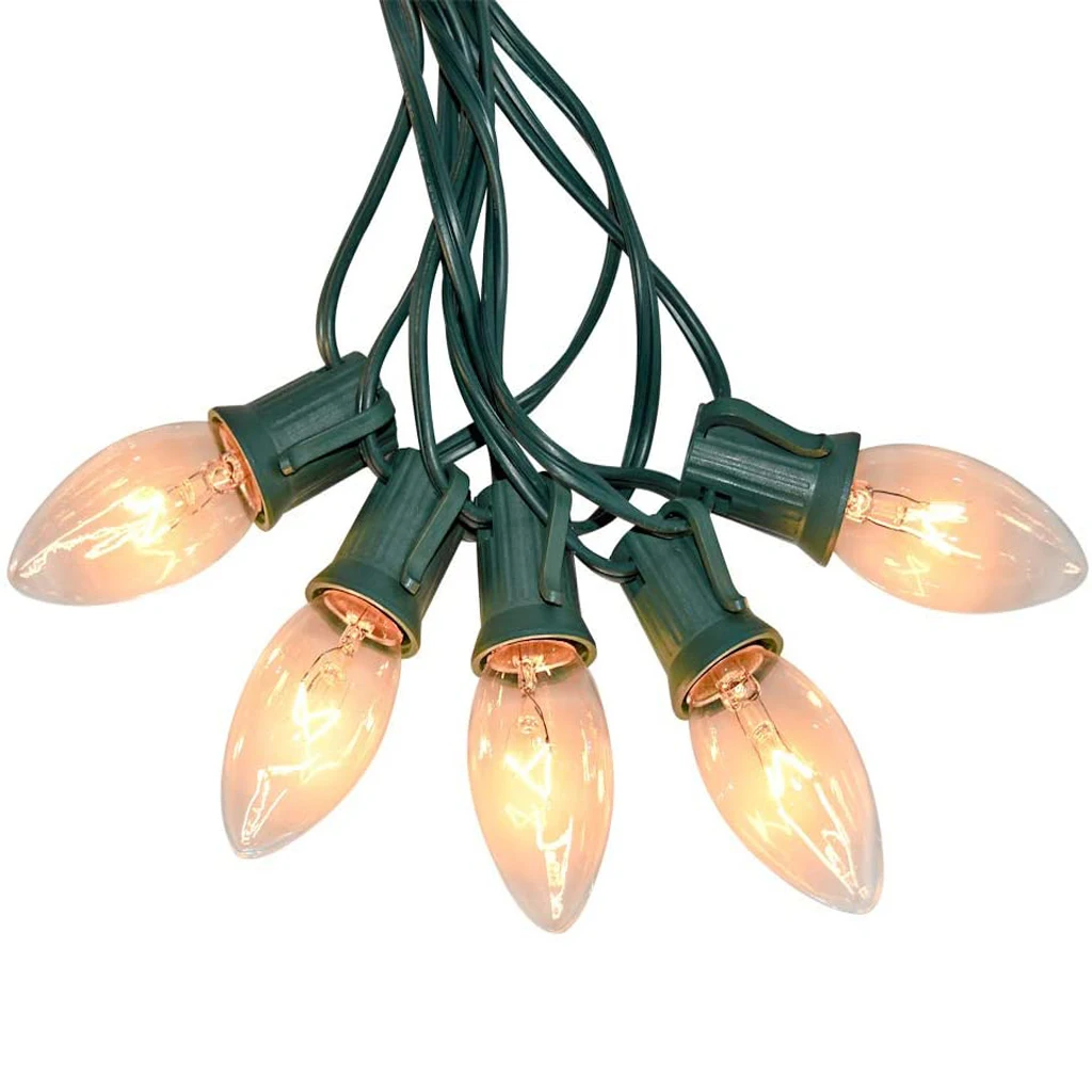 outdoor use decorative C type Light Stringer 25L string light