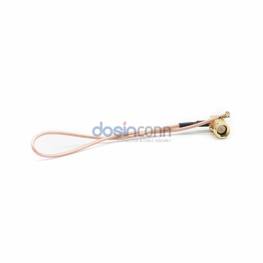 Right Angle SMA Male to IPEX Female RG178 Coaxial Cable