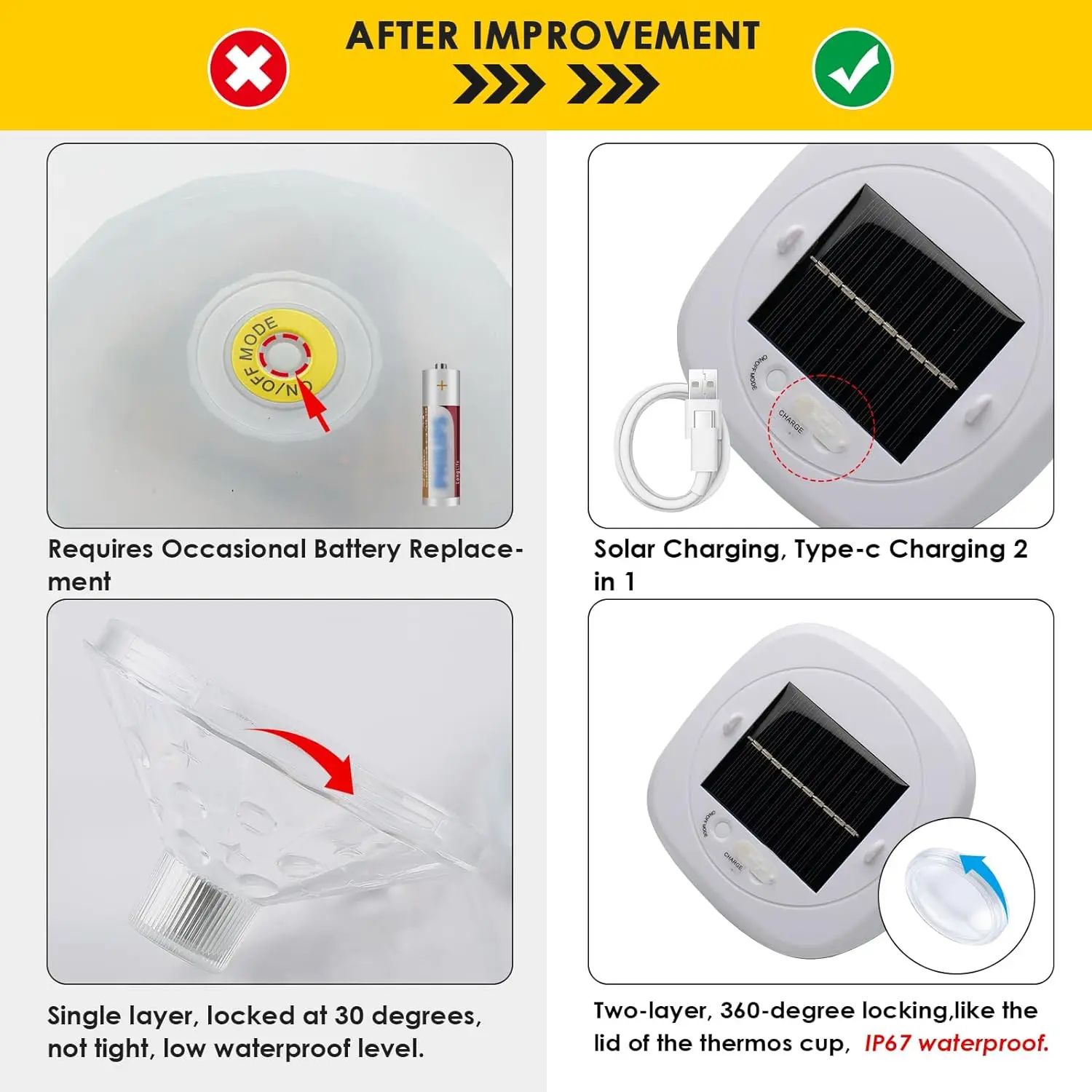 Rechargeable Waterproof Light up LED Hanging Pool Lights for Swimming Pools for Ponds