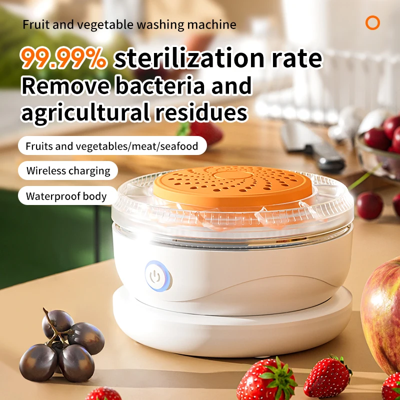 Fruit and Vegetable Washing Machine Magnetic Charge Fruit and Vegetable Cleaner with OH-ion Clean Technology
