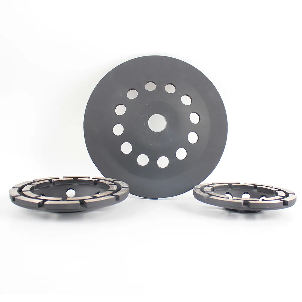 Raizi 4.5/5/7 Inch 22.23 Double Row Diamond Grinding Cup Wheel for Concrete Stone