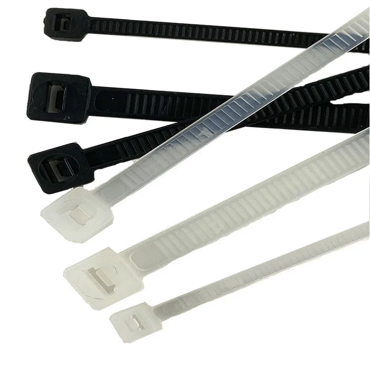 Huihua Black Self Locking Plastic Clamp Wire Zip Cable Tie Nylon 66 Tie Wraps