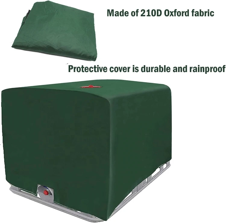 1000L IBC Water Container Tank Protection Cover Rainproof Sunscreen Cover Outdoor Water Tank Cover