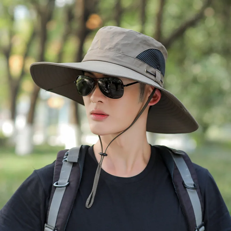 Hot Selling Custom Logo Waterproof Breathable Plain Bucket Hat For Fishing Summer Sun Hat For Men