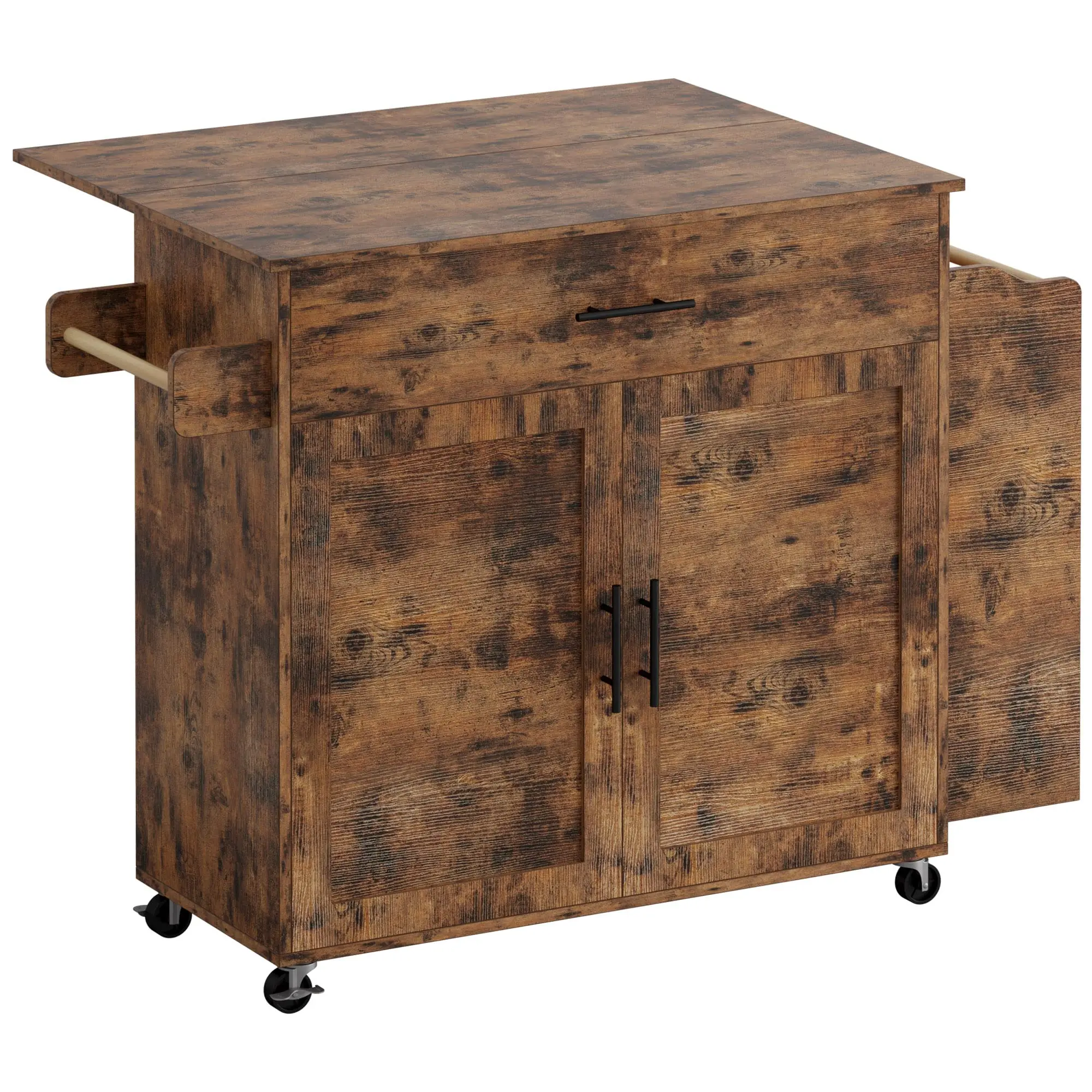 Kitchen Island with Storage Rolling Kitchen Island on Wheels with Drop Leaf Kitchen Cart Island Table