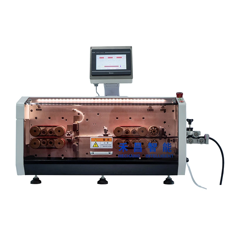 Hc-608f3 Sheath Cable Wire Cutting Stripping Machine Connect with Wire Coiler and Prefeeder Machine