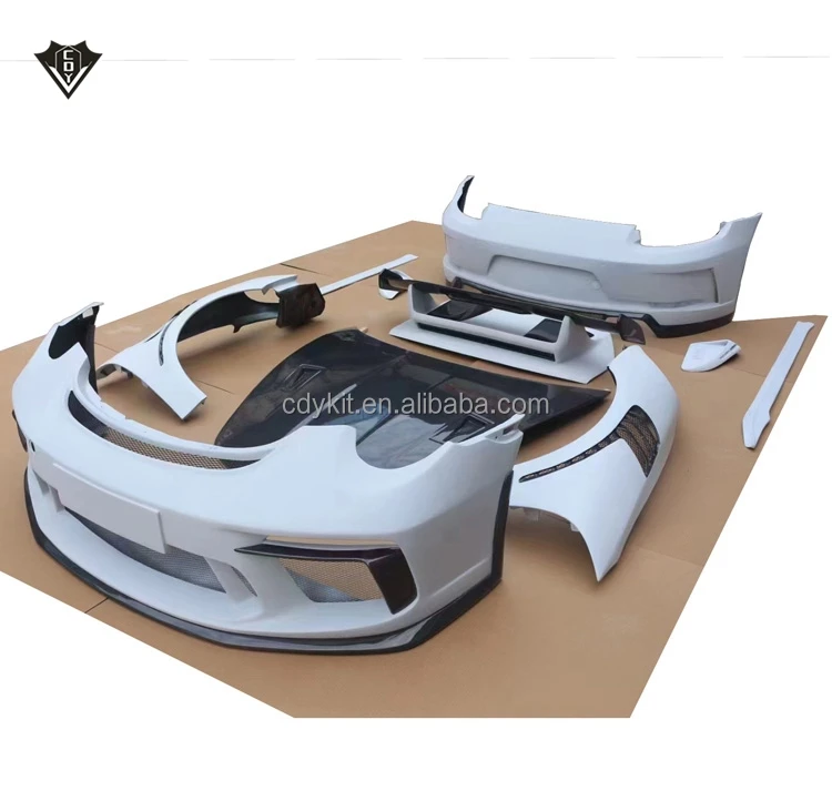 911 991 upgrade GT3RS car body kit car bumpers for porsche 991 front bumper rear bumper fenders spoiler