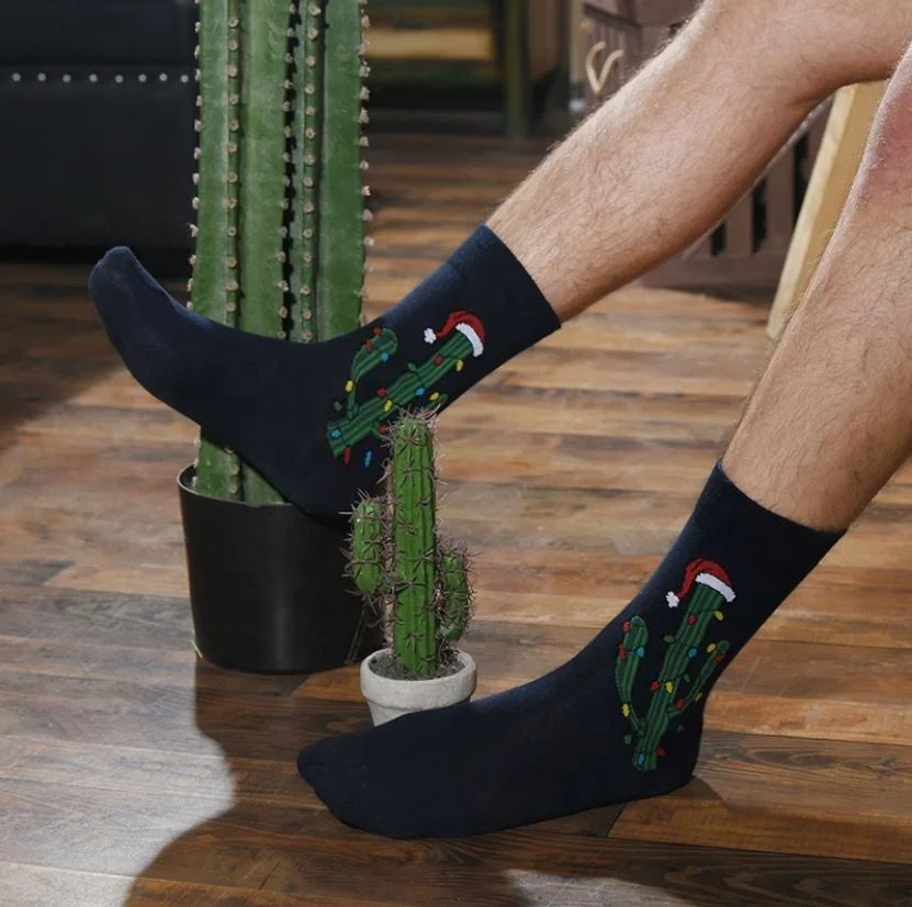 Mens Personalized Dress Trendy Socks Fashion Fun Colorful Cotton Crew Socks Hot Novelty Fun Socks With logo Wholesale