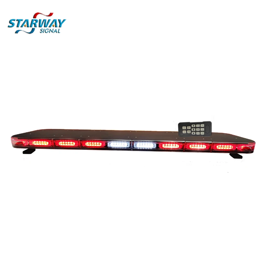 2022 New Technology High Intensity ambulance Lightbar with LED Digital Message Panel Warning LED L for big ambulance fire truck