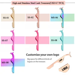 Wholesale Price Plastic Eyelash Tweezers Eyelash Tweezers Plastic Plastic Tweezers For Eyelashes