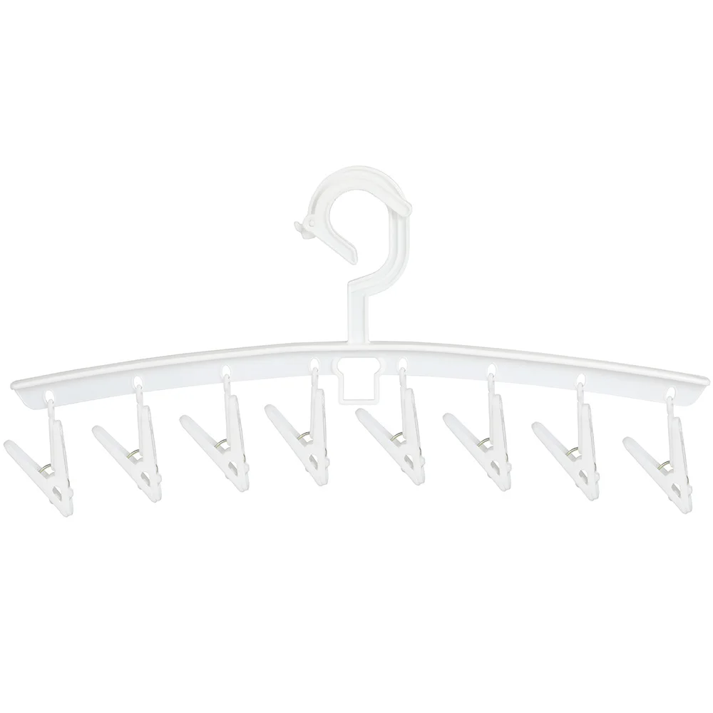 LINDON Multipurpose White Plastic Clips Hanger for Socks