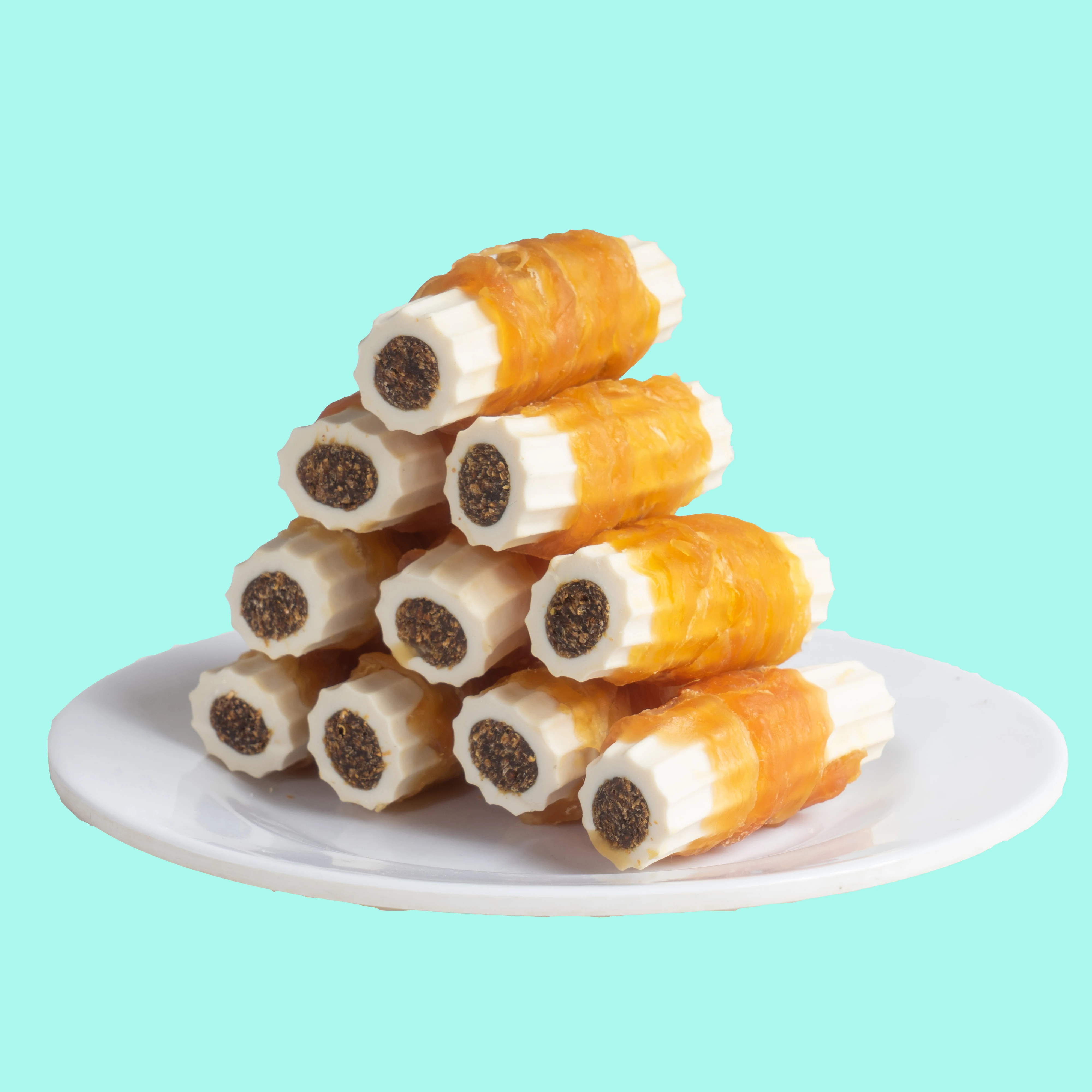 Wholesale Dry Chew Food Snacks Chew Toy Dog Treats Teeth Cleaning Toy No-Rawhide Chew Bones for Small Pet Dogs