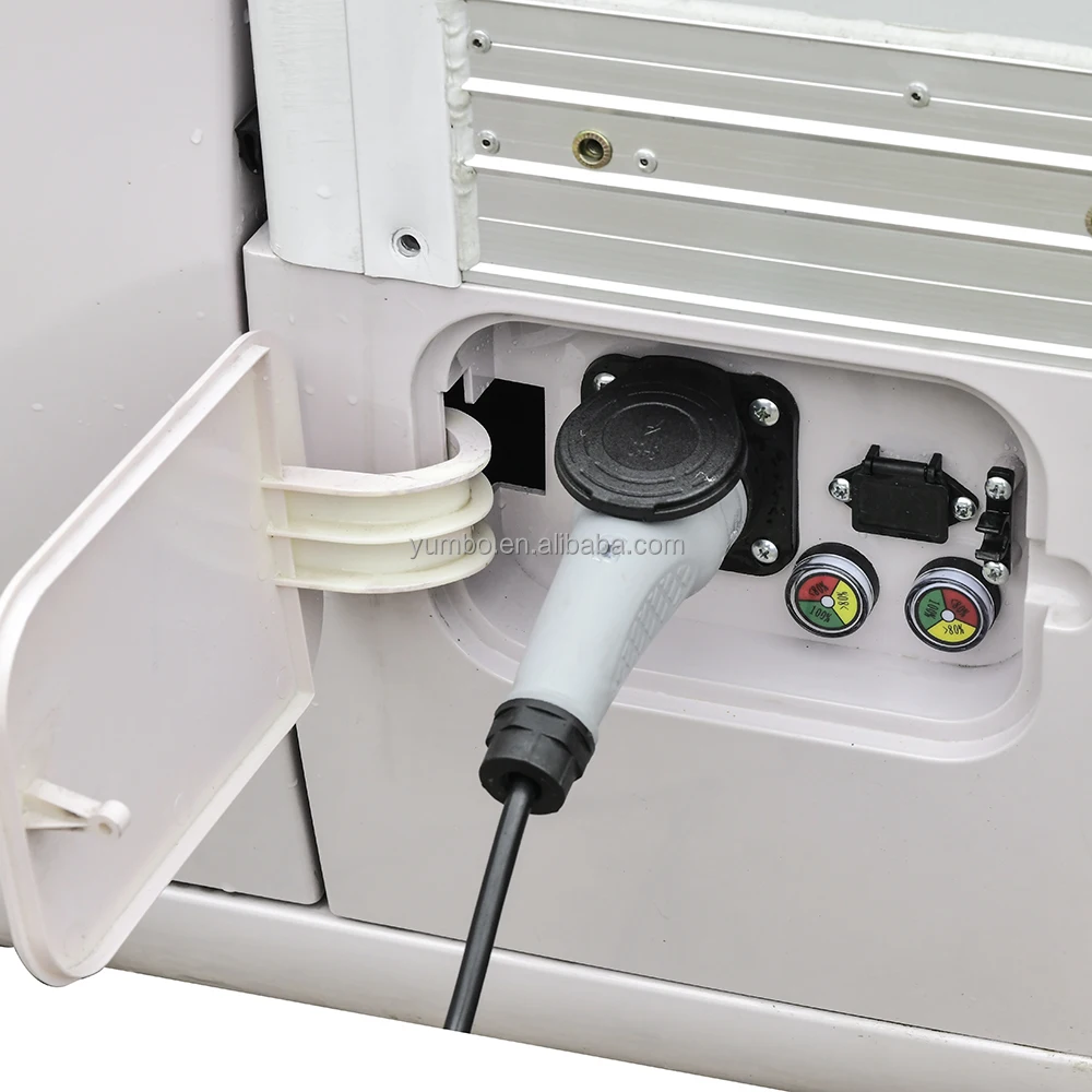 Yumbo Electric Cargo Vehicle 72V 5000W lithium battery electric van Automatic with Air-conditioning for Food Delivery