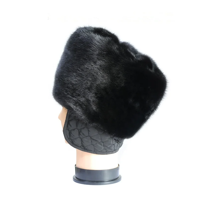China factory wholesale Kippah hat Real Mink Fur Diplomat Hat