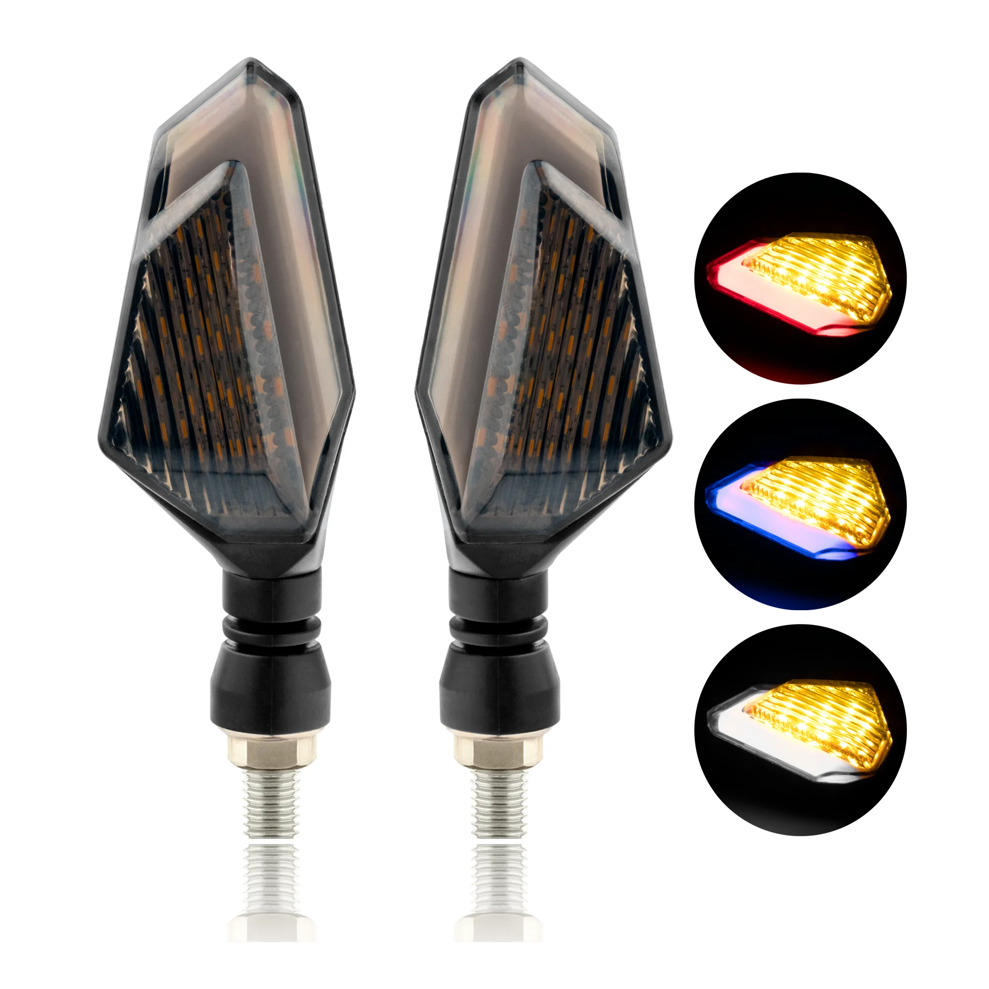 Universal Motorcycle LED Turn Signal Lights Blinker Front Rear Lights Indicator for Harley Yamaha Suzuki