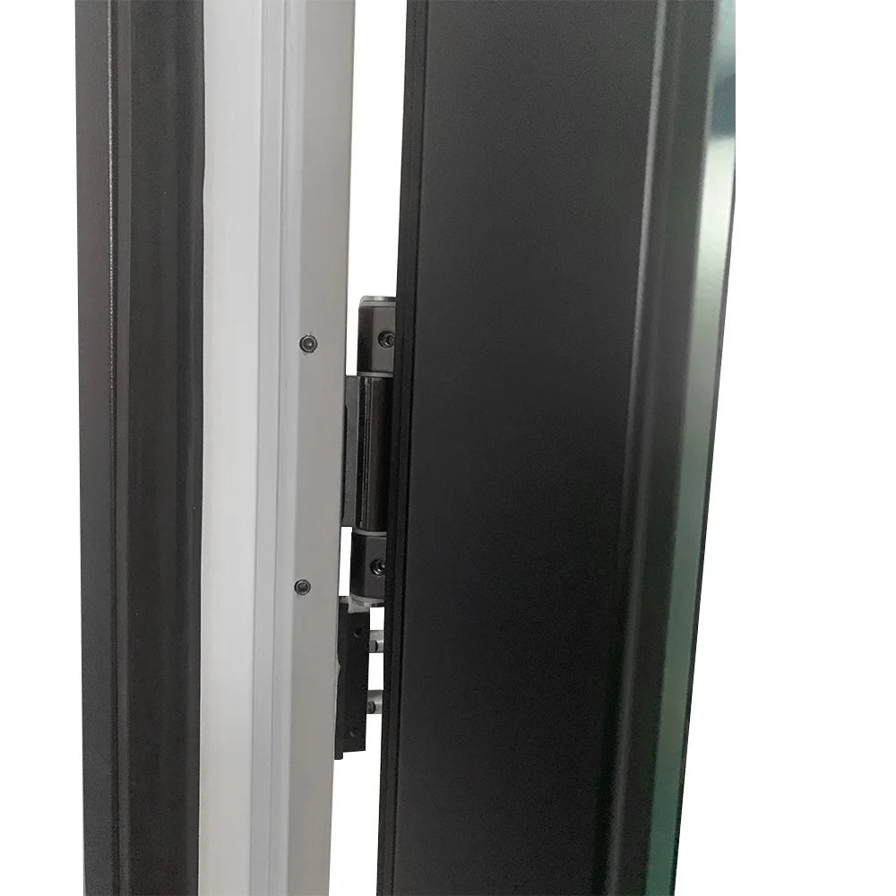 Double Glazed Tempered Glass White Color Arched Door Aluminum Wood Inswing Entrance Doors