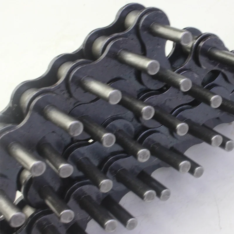 Roller Chain Assembly Machine Steel Simplex Series Roller Conveyor Chain Extended Pin Attachment Chains