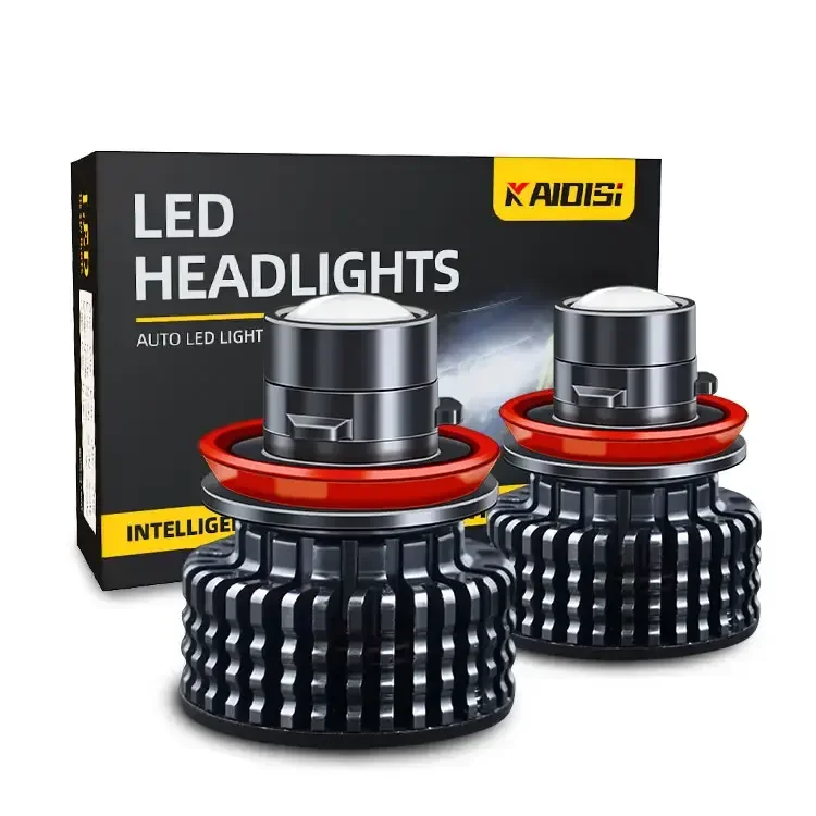 Kaidisi factory wholesale 40W dual color H11 H8 H9 lens fog light LED headlight for universal cars
