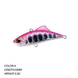 New Design Sinking Fishing Vibration Lure Hard Plastic 45mm 5.3g VIB Blade Lure Sea Bass Pesca Fishing lure